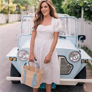 Violetta - White Floral Embroidered Dress